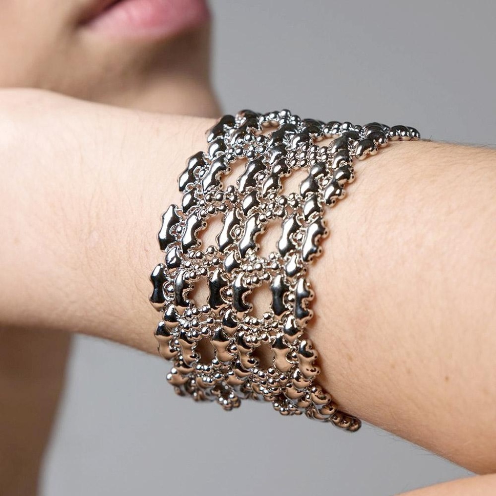 SG LIQUID METAL B83 - AS ANTIQUE SILVER BRACELET